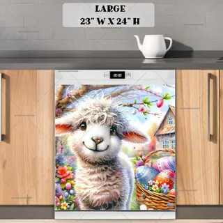 Preview of Little Easter Lamb magnet in Large size.
