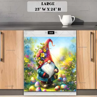 Preview of Easter Egg Hunt Gnome magnet in Large size.
