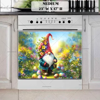 Preview of Easter Egg Hunt Gnome magnet in Medium size.
