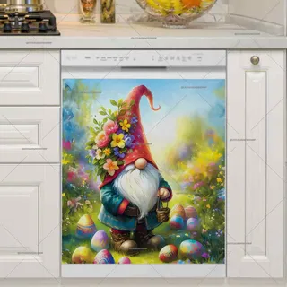 Preview of Easter Egg Hunt Gnome magnet.