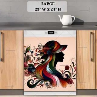 Preview of Elegant Victorian Lady magnet in Large size.