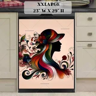 Preview of Elegant Victorian Lady magnet in XX Large size.
