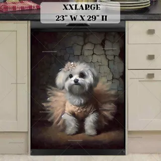 Preview of Cute Ballet Dancer Puppy magnet in XX Large size.