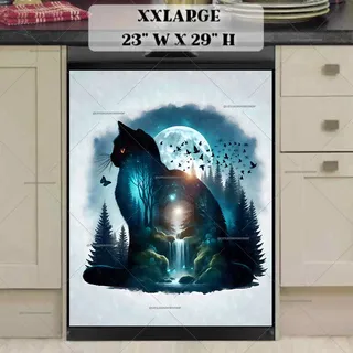 Preview of Twilight Forest Cat magnet in XX Large size.