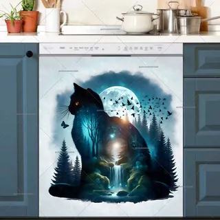 Preview of Twilight Forest Cat magnet.