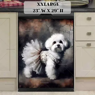 Preview of Cute Ballerina Puppy magnet in XX Large size.