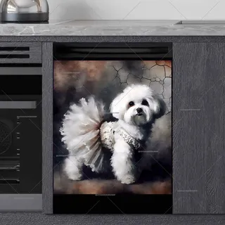 Preview of Cute Ballerina Puppy magnet.