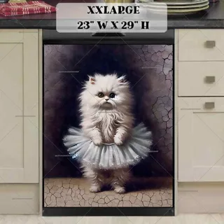 Preview of Cute Ballet Dancer Kitten magnet in XX Large size.