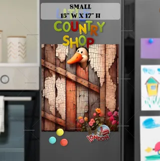 Preview of Cute Silly Goose magnet in Small size.