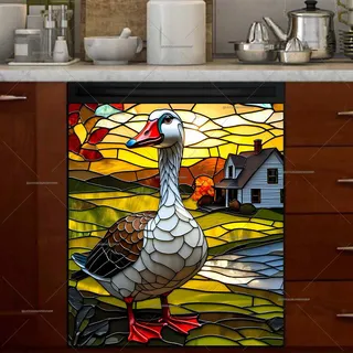 Preview of Stained Glass Goose magnet.