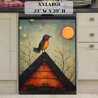 Preview of Little Tired Bird on the Birdhouse magnet in XX Large size.