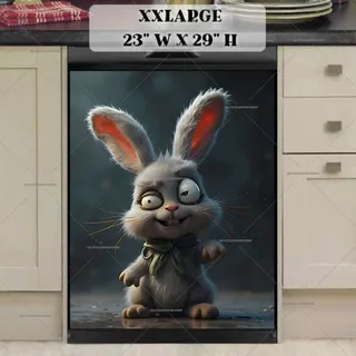 Preview of Cute Wacky Bunny magnet in XX Large size.