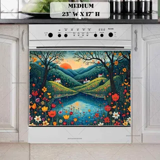 Preview of Morning in the Country magnet in Medium size.