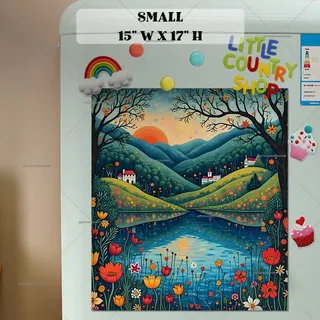 Preview of Morning in the Country magnet in Small size.