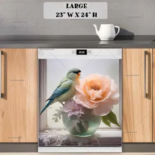 Preview of Lovebird at the Window magnet in Large size.