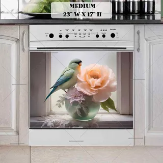 Preview of Lovebird at the Window magnet in Medium size.