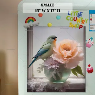 Preview of Lovebird at the Window magnet in Small size.