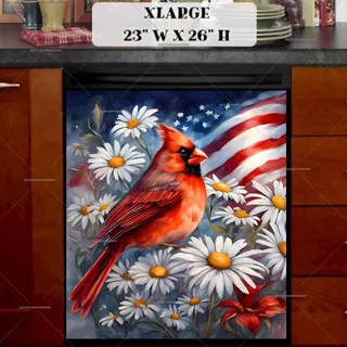 Preview of Pretty USA Cardinal magnet in Extra Large size.