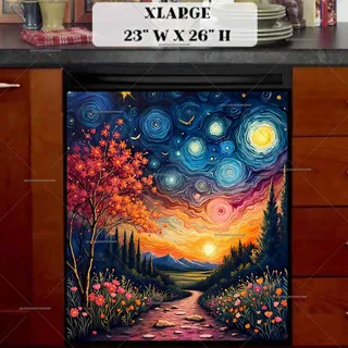 Preview of Summer Starry Night magnet in Extra Large size.