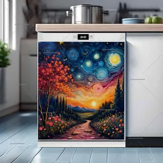 Preview of Summer Starry Night magnet.