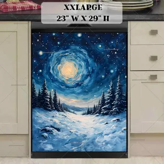 Preview of Winter Starry Night magnet in XX Large size.