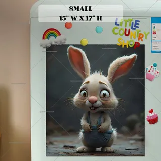 Preview of Little Wacky Bunny magnet in Small size.