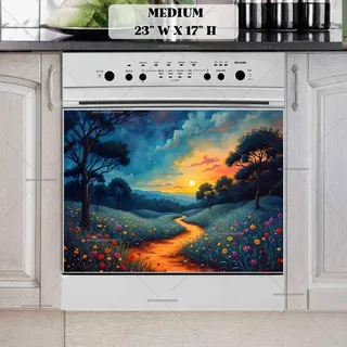 Preview of Beautiful Summer Sunset magnet in Medium size.