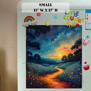Preview of Beautiful Summer Sunset magnet in Small size.