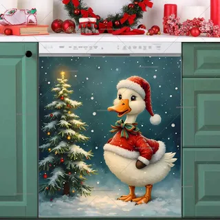 Preview of Cute Christmas Duck magnet.