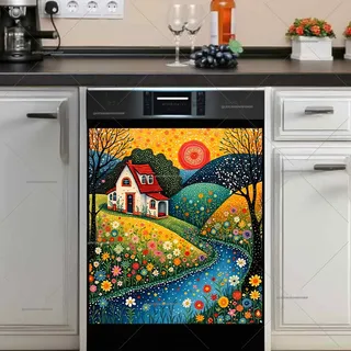 Preview of Blooming Country Summer Cottage magnet.