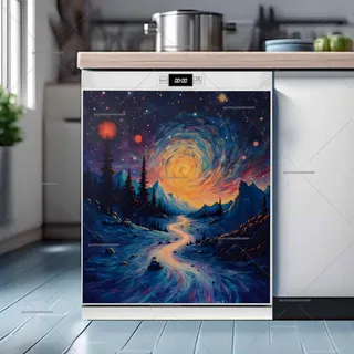 Preview of Cold Starry Winter Night magnet.