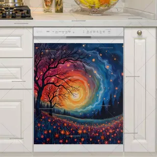 Preview of Magical Summer Starry Night magnet.