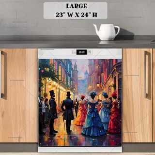 Preview of Victorian Party Time magnet in Large size.