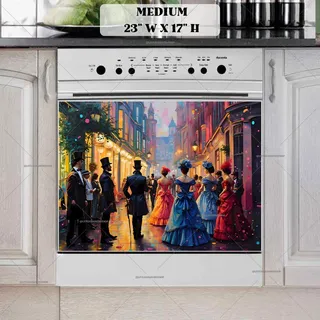 Preview of Victorian Party Time magnet in Medium size.