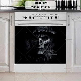 Preview of Scary Dark Scarecrow magnet in Medium size.
