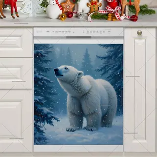 Preview of Polar Bear in the Snow magnet.