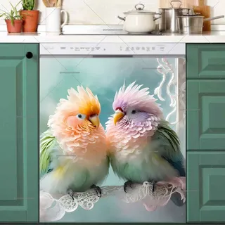 Preview of Cute Cockatoo Couple magnet.