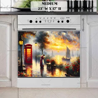 Preview of Early Morning in London magnet in Medium size.