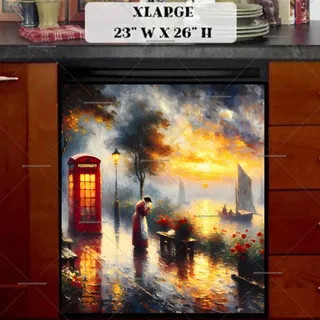 Preview of Early Morning in London magnet in Extra Large size.