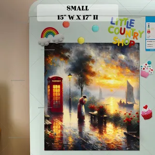 Preview of Early Morning in London magnet in Small size.
