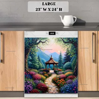 Preview of Beautiful Summer Gazebo magnet in Large size.