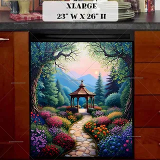 Preview of Beautiful Summer Gazebo magnet in Extra Large size.