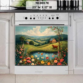 Preview of Summertime at the Farmhouse magnet in Medium size.