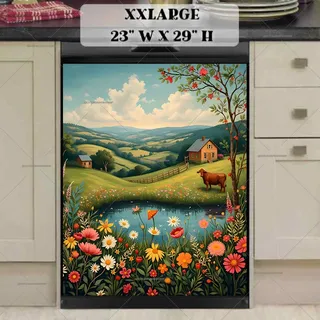 Preview of Summertime at the Farmhouse magnet in XX Large size.