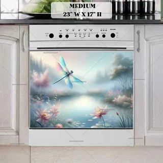 Preview of Dragonfly above the Lake magnet in Medium size.
