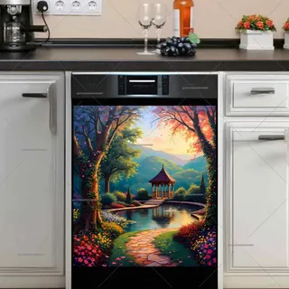 Preview of Pretty Gazebo by the Pond magnet.
