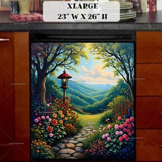 Preview of Blooming Country Path magnet in Extra Large size.