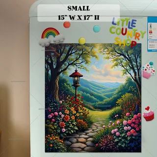 Preview of Blooming Country Path magnet in Small size.