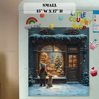 Preview of Christmas Wishes magnet in Small size.
