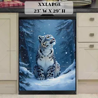 Preview of Snow Leopard in the Woods magnet in XX Large size.